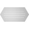 Ekena Millwork Half Round Surface Mount PVC Gable Vent: Functional, w/ 3-1/2"W x 1"P Standard Frame, 42"W x 21"H GVPHR42X2101SF - alternate 2